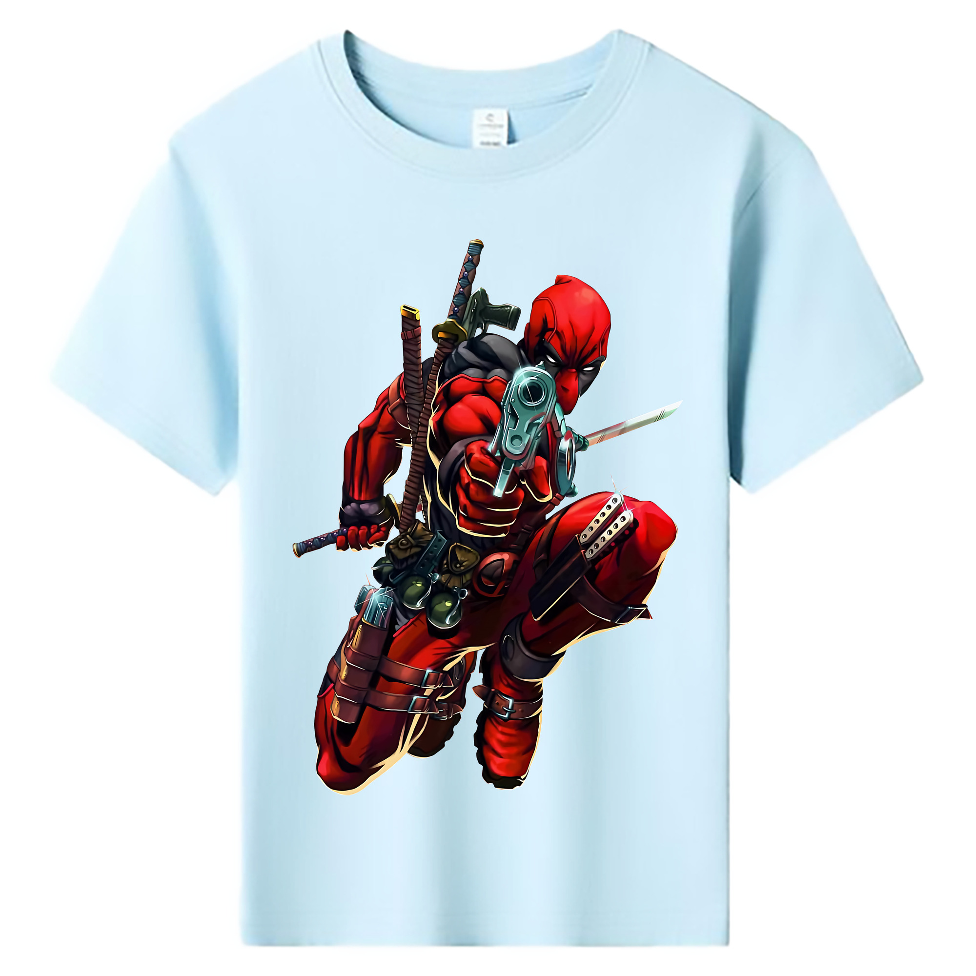 （画像用） Deadpool デッドプール 綿100％キッズTシャツ（フロントプリント）